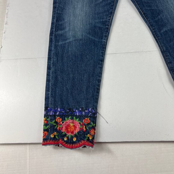 Citizens Of Humanity Jeans Womens 28x25* Liya Crop High Rise Floral Denim Tag 25 - Picture 5 of 16
